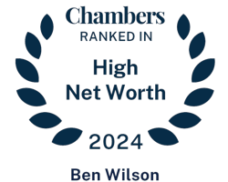 Ben Wilson has been ranked in the 2024 edition of Chambers and Partners High Net Worth Guide.